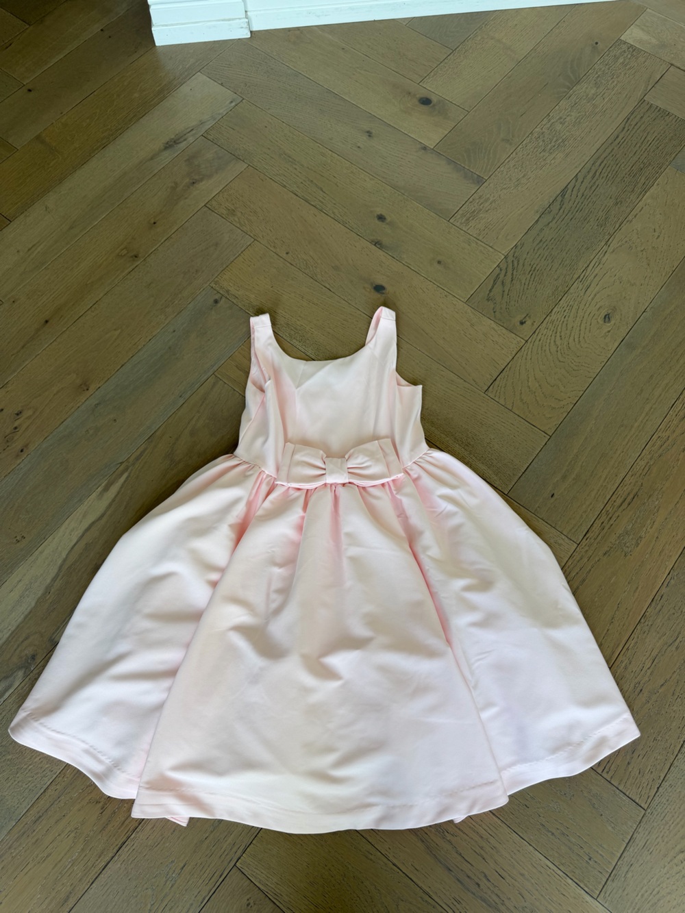 Janie and Jack Light Pink Bow-Front Sleeveless Dress